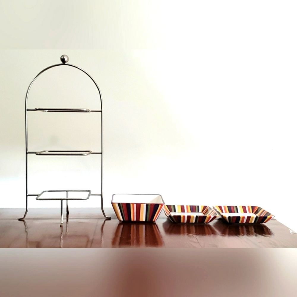 Pampered Chef Simple Additions 3 Tier Serving Stand